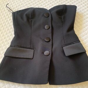 Zara Black Strapless Top